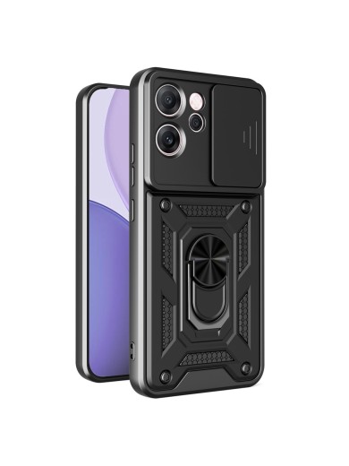 Удароустойчив предпазен гръб за Oppo Reno14 F - черен Удароустойчив предпазен гръб за Oppo Reno14 F - черен