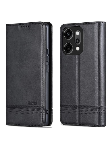 Калъф от еко кожа тип портмоне за Oppo Reno14 - черен Калъф от еко кожа тип портмоне за Oppo Reno14 - черен