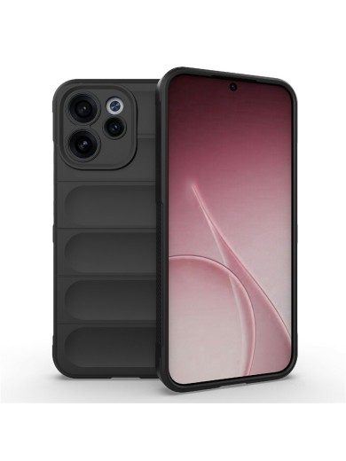 Противоплъзгащ предпазен гръб за Oppo Reno15 F - черен