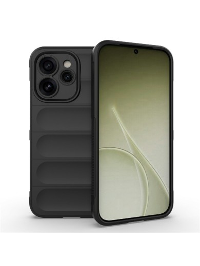 Противоплъзгащ предпазен гръб за Oppo Reno15 Pro - черен Противоплъзгащ предпазен гръб за Oppo Reno15 Pro - черен