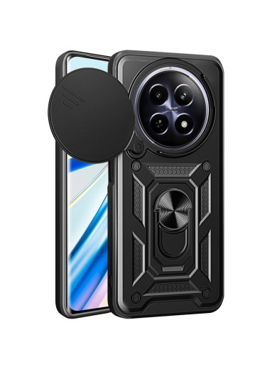 Удароустойчив предпазен гръб за Realme 12 - черен