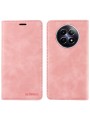 Калъф от еко кожа тип портмоне с RFID  блокираща технология за Realme 12 - розов