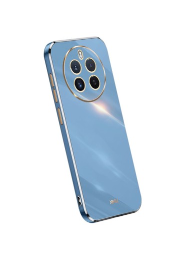 Предпазен удароустойчив гръб с галванизирана рамка за Realme 12 Pro - син