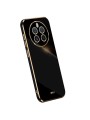 Предпазен удароустойчив гръб с галванизирана рамка за Realme 12 Pro - черен