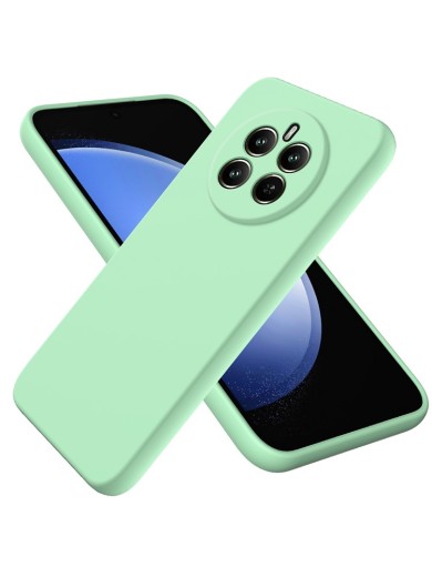 Предпазен удароустойчив силиконов гръб с каишка за Realme 12 Pro - зелен