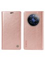Калъф от еко кожа тип портмоне за Realme 12 Pro - розов