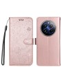 Калъф от еко кожа, тип портмоне за Realme 12 Pro - розов