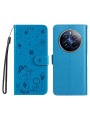 Калъф от еко кожа, тип портмоне за Realme 12 Pro - син