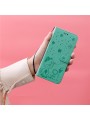 Калъф от еко кожа, тип портмоне за Realme 12 Pro - зелен
