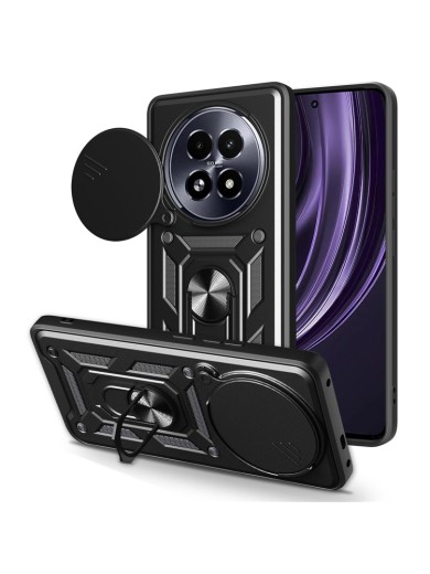 Удароустойчив предпазен гръб за Realme 13+ - черен