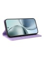 Калъф за телефон от еко кожа тип портмоне за Realme 14 Pro+ - лилав
