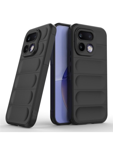 Противоплъзгащ предпазен гръб за Realme 16 Pro - черен