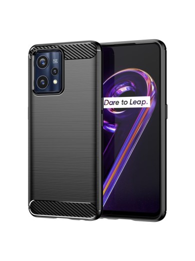 Удароустойчив предпазен гръб за Realme 9 - черен