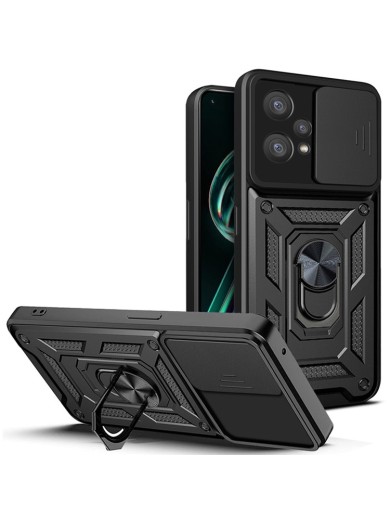 Удароустойчив предпазен гръб за Realme 9 Pro+ - черен Удароустойчив предпазен гръб за Realme 9 Pro+ - черен