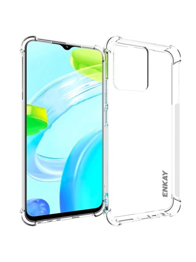Предпазен противоплъзгащ се гръб за Realme C30 - прозрачен Предпазен противоплъзгащ се гръб за Realme C30 - прозрачен
