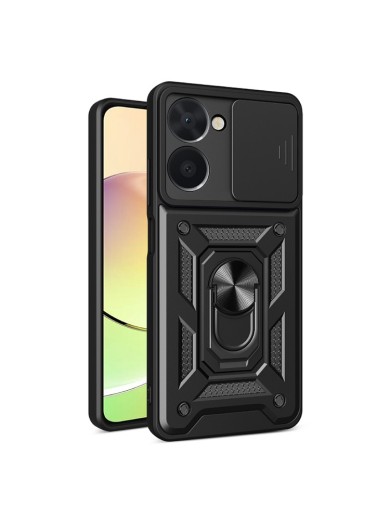 Удароустойчив предпазен гръб за Realme C33 - черен Удароустойчив предпазен гръб за Realme C33 - черен