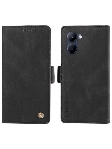 Калъф от еко кожа тип портмоне за Realme C33 - черен Калъф от еко кожа тип портмоне за Realme C33 - черен