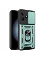 Удароустойчив предпазен гръб за Realme C51 - зелен