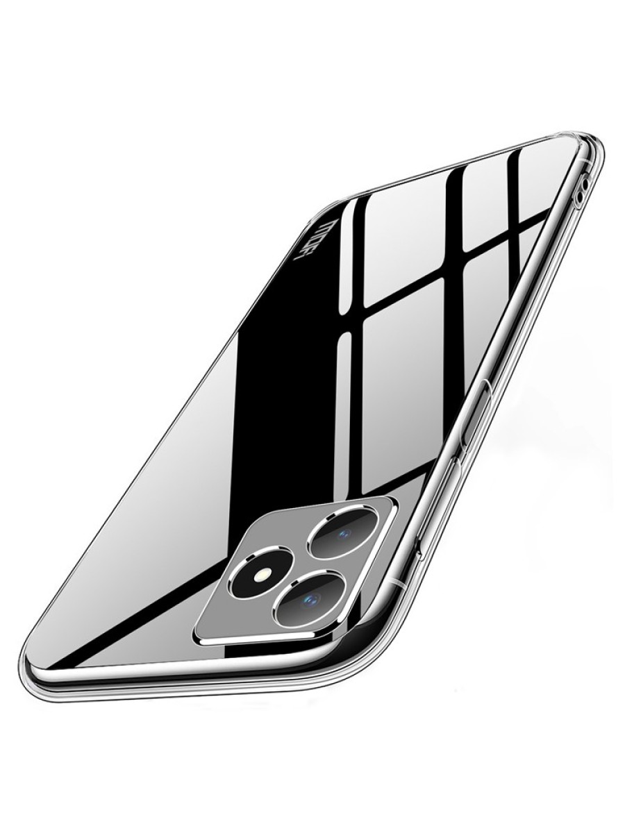 Предпазен устойчив на надраскване гръб за Realme C51 - прозрачен