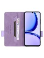 Предпазен калъф от еко кожа за Realme C51 - лилав
