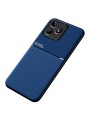 Гръб с покритие от еко кожа за Realme C53 - син