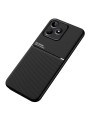 Гръб с покритие от еко кожа за Realme C53 - черен