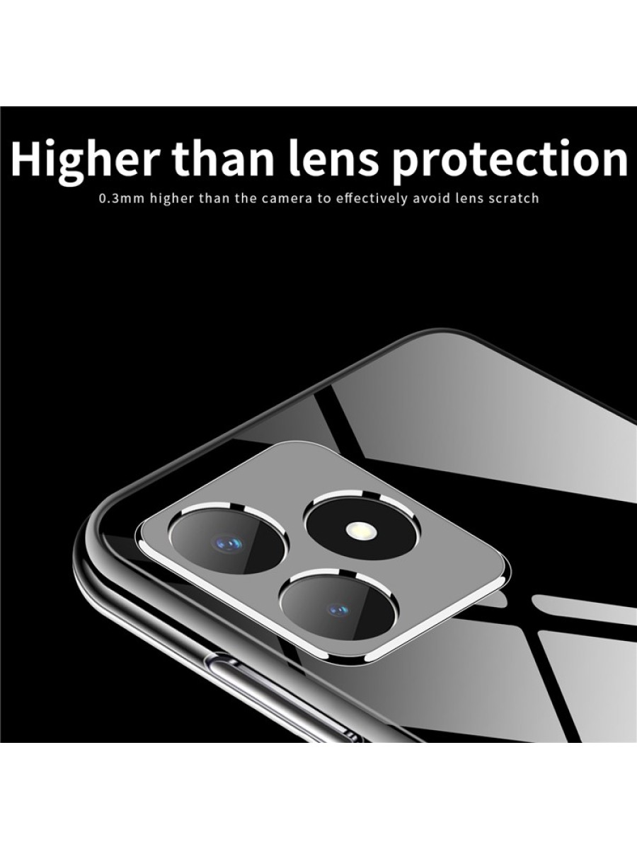 Предпазен устойчив на надраскване гръб за Realme C53 - прозрачен