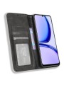 Калъф от еко кожа с мозаечни елементи тип портмоне за Realme C53 - черен