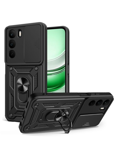 Удароустойчив предпазен гръб за Realme C71 - черен Удароустойчив предпазен гръб за Realme C71 - черен