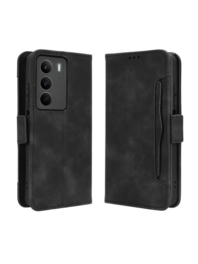 Калъф от еко кожа тип портмоне за Realme C71 - черен