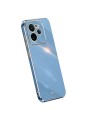 Предпазен удароустойчив гръб с галванизирана рамка за Realme GT 7 Pro - син