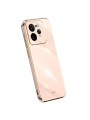 Предпазен удароустойчив гръб с галванизирана рамка за Realme GT 7 Pro - розов