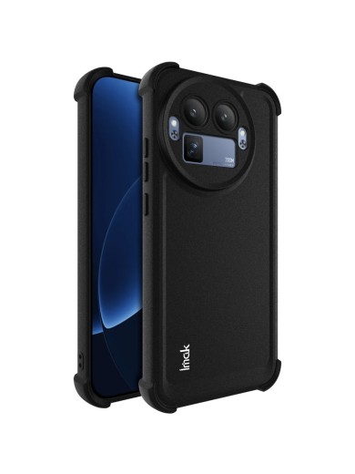 Матиран удароустойчив предпазен гръб за Realme GT 8 Pro - черен