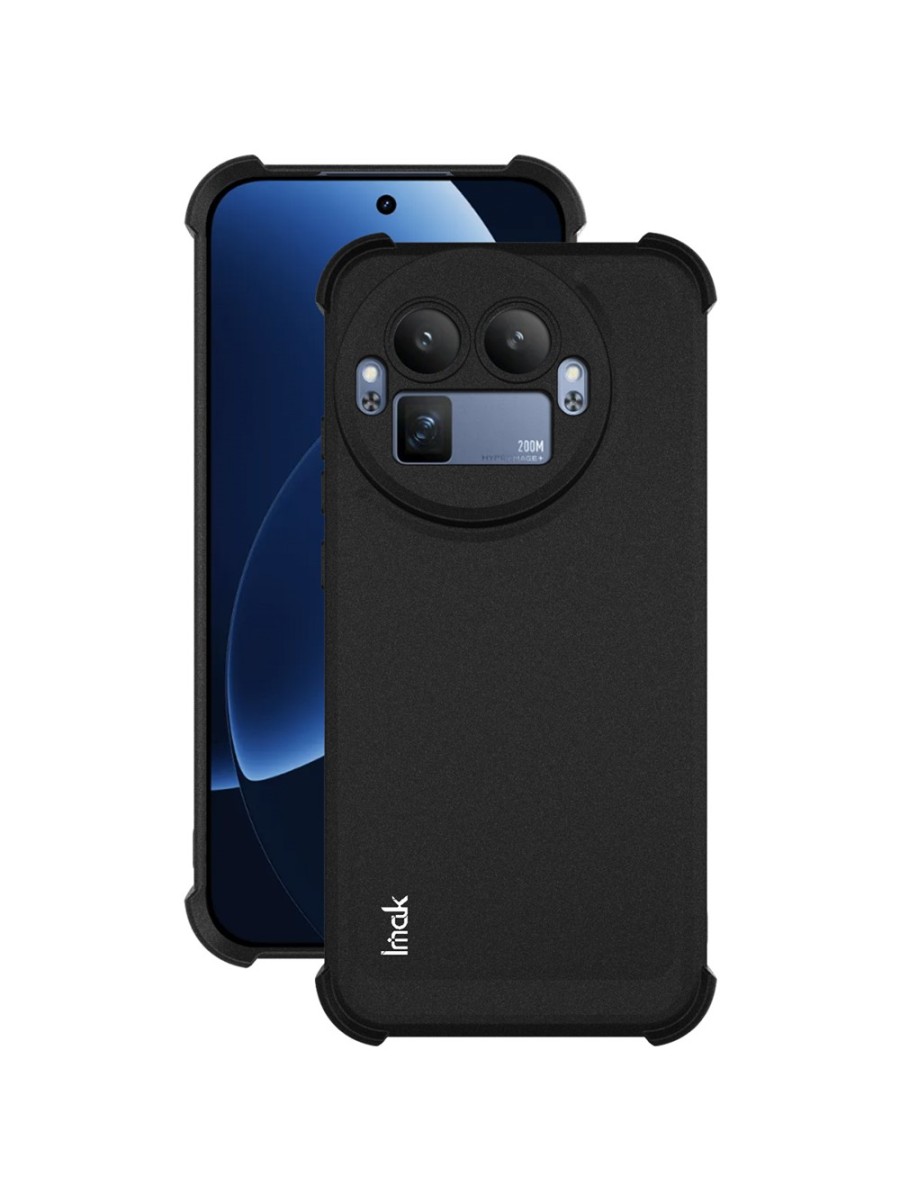 Матиран удароустойчив предпазен гръб за Realme GT 8 Pro - черен