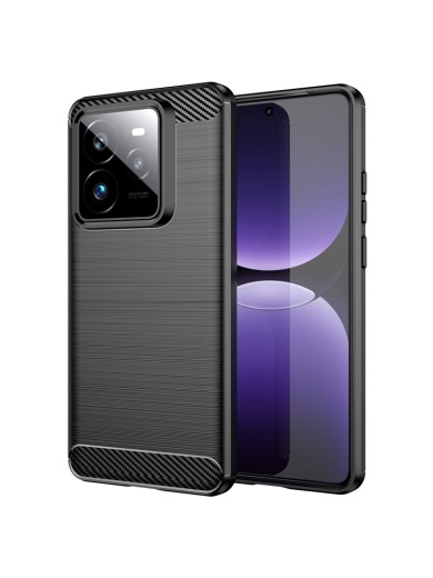 Мек удароустойчив гръб с текстура на карбонови влакна за Realme GT7 Pro Racing - черен Мек удароустойчив гръб с текстура на карбонови влакна за Realme GT7 Pro Racing - черен