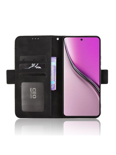 Калъф от еко кожа тип портмоне за Realme Neo7x - черен