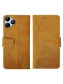 Калъф от еко кожа тип портмоне за Realme Note 50 - оранжев