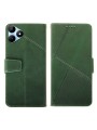 Калъф от еко кожа тип портмоне за Realme Note 50 - зелен
