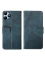 Калъф от еко кожа тип портмоне за Realme Note 50 - син