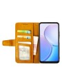 Калъф от еко кожа тип портмоне за Realme Note 50 - оранжев