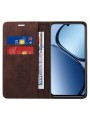 Калъф от еко кожа тип портмоне с RFID  блокираща технология за Realme Note 60 - кафяв