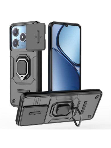 Удароустойчив предпазен гръб за Realme Note 60x - черен Удароустойчив предпазен гръб за Realme Note 60x - черен