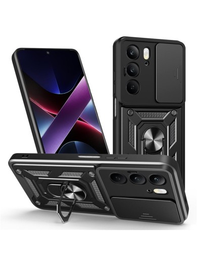 Удароустойчив предпазен гръб за Realme V60 Pro - черен Удароустойчив предпазен гръб за Realme V60 Pro - черен