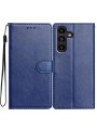 Калъф от еко кожа, тип портмоне за Samsung Galaxy A04s - син
