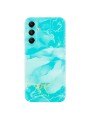 Предпазен гръб с мраморни шарки за Samsung Galaxy A05s - зелен и син