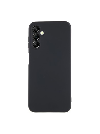 Устойчив на надраскване мек силиконов гръб за телефон за Samsung Galaxy A05s - черен