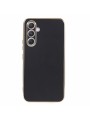 Предпазен гръб с галванично покритие за Samsung Galaxy A05s - черен