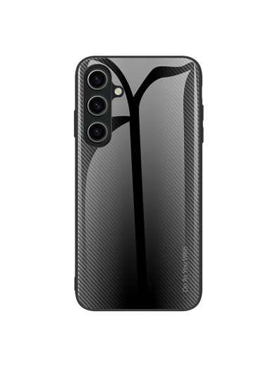 Предпазен гръб от закалено стъкло и мек термопластичен полиуретан за Samsung Galaxy A05s - черен