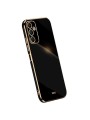 Предпазен удароустойчив гръб с галванизирана рамка за Samsung Galaxy A05s - черен