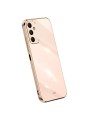 Предпазен удароустойчив гръб с галванизирана рамка за Samsung Galaxy A05s - розов